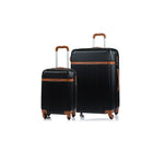 Champs - Vintage Ensemble de bagages extensible à 4 roues - 2 pièces - côtés rigides - noir-Ensemble de 2 pièces, 29 po et 21 po
