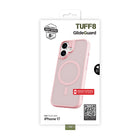 TUFF8 - Étui GlideGuard Mag Rose iPhone 17-Bords surélevés : offrent une protection supplémentaire à la fois pour l'écran et l'appareil photo, protégeant les zones clés des impacts
