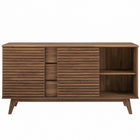 Modway - Render Table buffet de buffet de 63 po ou Meuble TV, Noyer-9