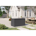 Suncast - Coffre de terrasse extra-large de 200 gallons - couleur Peppercorn-La grande capacité de rangement est parfaite pour entreposer des coussins, des fournitures de jardin et des accessoires de cour.