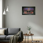 Toronto Raptors Scotiabank Arena Panorama with "The Shot" Collage - Impression encadree - 38" x 26"-Prêt à accrocher - livré entièrement assemblé
