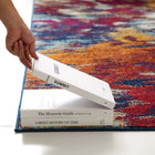 Modway - Entourage Feuillage Moderne Abstrait contemporain Tapis de 5 pi l x 8 pi L - Bleu Orange Jaune Rouge-Polypropylène 100% Frise
