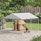 PawHut - Chenil couvert pour chiens de petite et moyenne taille - 7,5 pi L x 7,5 pi l x 5,6 pi H-Beaucoup d'espace pour jouer et se reposer 