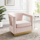 Modway - Frolick Performance Velvet Fauteuil - Rose-Revêtement en velours de performance