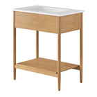 Modway - Zaire 30" Vanette de salle de bain - Blanc naturel-Placage de grains de bois