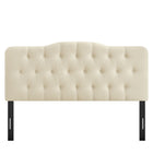 Modway - Annabel Mélange de lin premium Tête de lit Queen, Lin-Assemblée requise