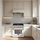 Kucht - 30 po Série KNG Cuisinière Pro Style au gaz naturel - Acier inoxydable/Blanc-Porte de four interchangeable disponible en neuf couleurs