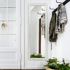 HOMCOM - Miroir pleine longueur sur pied ou à poser - 21 po l x 64 po H - blanc-Aucune installation requise 