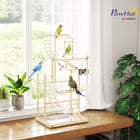 PawHut - Aire de jeux pour perroquet, perchoir avec jouets-Plusieurs accessoires permettent aux oiseaux de faire de l'exercice, de jouer et de rester actifs 