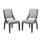 Modway - Cambridge Tissu rembourré Chaises de salle à manger Ensemble de 2 - Gris clair-Chaises de salle à manger modernes