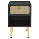 Modway - Chaucer Table de chevet, Noir-Assemblée requise