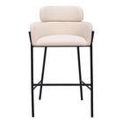 Zuo - Bremor Tabouret de bar - Beige-Confortable et accueillant