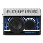Edifier - Haut-parleur portable QD25 BT certifié audio Hi-Res, son dynamique, puissance RMS de 25 W, avec éclairage splendide et jumelage TWS – Blanc-Connectivité multipoint Bluetooth : Connectez deux appareils simultanément et passez d’une source à l’autre en toute simplicité, sans interrompre votre expérience d’écoute