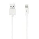 Blu Element – Câble de chargement/synchronisation Lightning USB tressé, 4 pi, blanc (B4MFIWH)-Câble blanc de 4 pieds