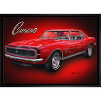 Camaro par Michael Fishel - Toile encadree - 31" x 22"-Impression sur toile de qualité supérieure avec bordures enveloppées