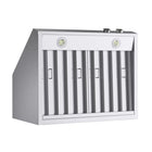 KUCHT KRH300-SS-C 30 po Hotte murale - avec commandes numériques - 900 CFM - Acier inoxydable-8 in. round ducts vent for better ventilation performance and efficiency