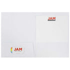 JAM Paper - Linen Chemises à deux pochettes - couleurs professionnelles assorties - Paquet de 6-Taille: 9 x 12 pouces