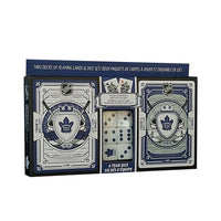 Masterpieces Puzzle Company - L'ensemble de deux jeux de cartes à jouer et dés de Toronto Maple Leafs-Age: 18+