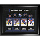 Edmonton Oilers Connor McDavid Leon Draisaitl Zach Hyman and Ryan Nugent-Hopkins - Impression encadree - 36" x 28"-Qualité supérieure - print framed