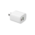 Evry - Chargeur mural 30 W USB-A et USB-C - Blanc-Protection complète