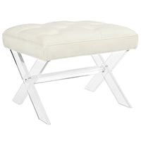 Modway - Swift Banc - Ivoire-Ottoman à base acrylique chic