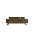 Manhattan Comfort - Meuble TV Yonkers 70,86 po style Mid-Century Modern - Brun Rustique-Meubles TV de style Mid-Century Modern pour salon et chambre