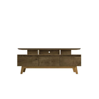 Manhattan Comfort - Meuble TV Yonkers 70,86 po style Mid-Century Modern - Brun Rustique-Meubles TV de style Mid-Century Modern pour salon et chambre