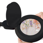 OttLite - Lampe de bureau loupe LED gain de place - Clearsun - Noir-Se plie facilement pour un rangement compact
