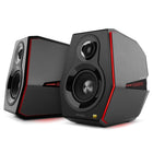 Hecate by Edifier - G5000 Enceintes stéréo de jeu multi-entrées Bluetooth avec effet lumineux RGB - Noir-Technologie DEL dynamique adoptée avec des bandes lumineuses RVB pour présenter 11 types différents d'effets d'éclairage environnants des deux côtés