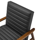 Modway - Jensen Cuir végane Chaise d’accent - Noir noyer-8