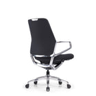 DecentLiving - Chaise de bureau à hauteur standard - Noir-Accoudoirs et dossier inclinables simultanément