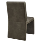 Modway - Emory Cuir végane Fauteuil d’appoint de salle à manger - Champignon-7