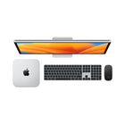Apple - Mac mini - M2 - 8 Go - 256 Go SSD - Argent-Ports : 2 x ports Thunderbolt 4 (M2), 2 x ports USB-A (jusqu’à 5 Go/s), 1 x HDMI, 1 x Ethernet Gigabit (configurable avec Ethernet 10 Go), 1 x prise pour écouteurs 3,5 mm