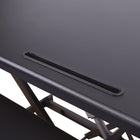 Rehausseur de bureau électrique Rocelco 46" avec prise secteur, chargeur USB et grand clavier Tracy - Noir-9
