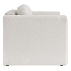 Modway - Visible Tissu Boucle Fauteuil - Ivoire-Coussinets de pied non marqués