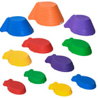 Outsunny - Pierres d’équilibre antidérapantes pour parcours d’obstacles - multicolore - ensemble de 11-Un jouet actif et amusant pour permettre aux enfants de développer leur équilibre et leur coordination 