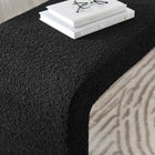 Modway - Simba Tissu Boucle Banc long de la chute d’eau - Noir-Rembourrage en mousse dense