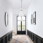 Modway - Starlight 1-Lumière Lumière suspendue - Nickel blanc poli-Auvent de plafond encastré