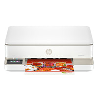 HP - Imprimante multifonction HP Envy 6155 - blanc-Imprimante tout-en-un pour imprimer, numériser, copier et télécopier mobile, inclut cartouches, cordon d’alimentation et guides, compatible HP app et AirPrint