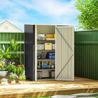 Outsunny - Remise de rangement extérieure 5 pi x 3 pi - gris foncé-Structure en acier ondulé avec un revêtement résistant aux intempéries, adaptée à une utilisation en extérieur
