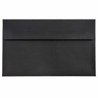 JAM Paper - Enveloppes d'invitation A10 - 6 x 9,5 - lin noir - Paquet de 50-Caractéristiques de l'enveloppe : fermeture à rabat carré en gomme, papier lisse de haute qualité, fabriqué avec 30 % de matériaux recyclés