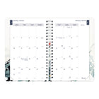 Blueline - 2027 agenda hebdomadaire/mensuel Essential avec reliure à double spirale – 8 po x 5 po – floral dramatique – bilingue-Espace ligné à chaque jour