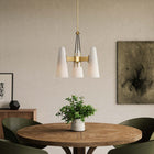 Modway - Beacon 3-Lumière Lumière suspendue - Laiton satin opale-Auvent de plafond avec adaptateur pivotant