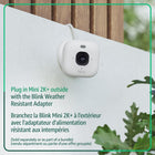 Blink - Caméra de sécurité Mini 2K+ à brancher pour la maison et les animaux 1 caméra - Blanche-Compatible avec Alexa — Connectez-vous à un appareil compatible Alexa pour répondre à la porte d’entrée, activer et désactiver votre système domotique, et bien plus encore, par la voix