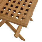Modway - Vienna Terrasse extérieure Bois de teck Table d’appoint - Naturel-9