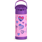 Thermos - Bouteille FUNtainer avec Paille - 410 mL - Paix-Garde les boissons au frais pendant 12 heures