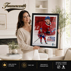 Frameworth - Cadre Noah Dobson Collage Portrait Canadiens - Impression Encadrée - 16 po L x 20 po H-Dimensions finales d'environ 16 pouces par 20 pouces. arrive prêt à accrocher avec matériel de fixation inclus
