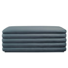 Modway - Mezzo Rembourré Performance Velvet Établi de rangement - Cadet Blue-Entièrement assemblé