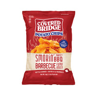 Covered Bridge - Potato Chips Barbecue fume douce - Cuistes a la Marmite - 60g - Paquet de 24-Cuites a la marmite