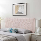Modway - Leila Tête de lit King/King de Californie, Rose-Assemblée requise